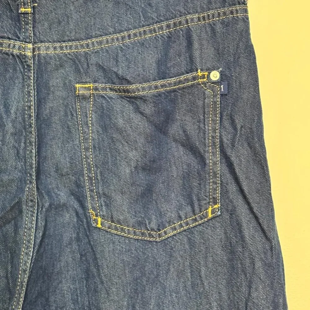 Anthropologie Pilcro Jeans The Annie High Rise Wide Leg Blue Denim Size 30 - Picture 9 of 15